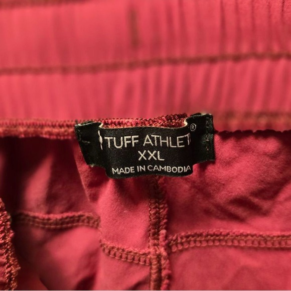 Tuff‎ Athlet Shorts Women’s XXL Maroon Drawstring Activewear Gym Casual - Picture 3 of 3